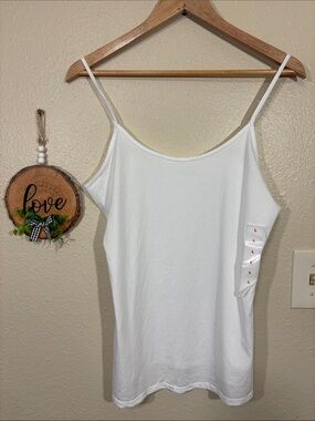 Old Navy First Layer White Camisole Size L NEW